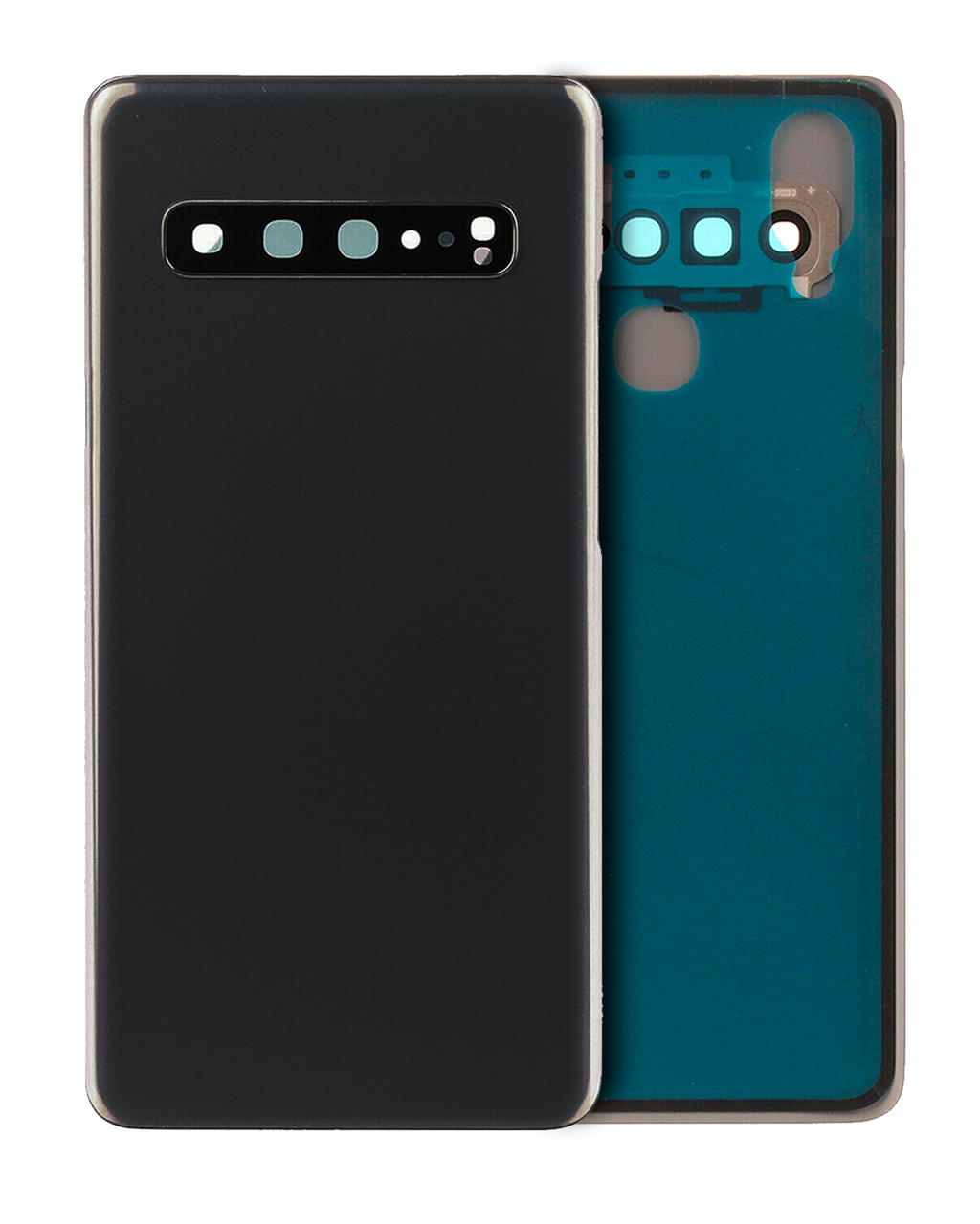 Samsung Galaxy S10 5G Backcover-Glas Kameralinse Prism Black Aftermarket Plus