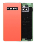 Back Cover with Camera Lens for Samsung Galaxy S10 (No Logo) (Aftermarket Plus) (Flamingo Pink)