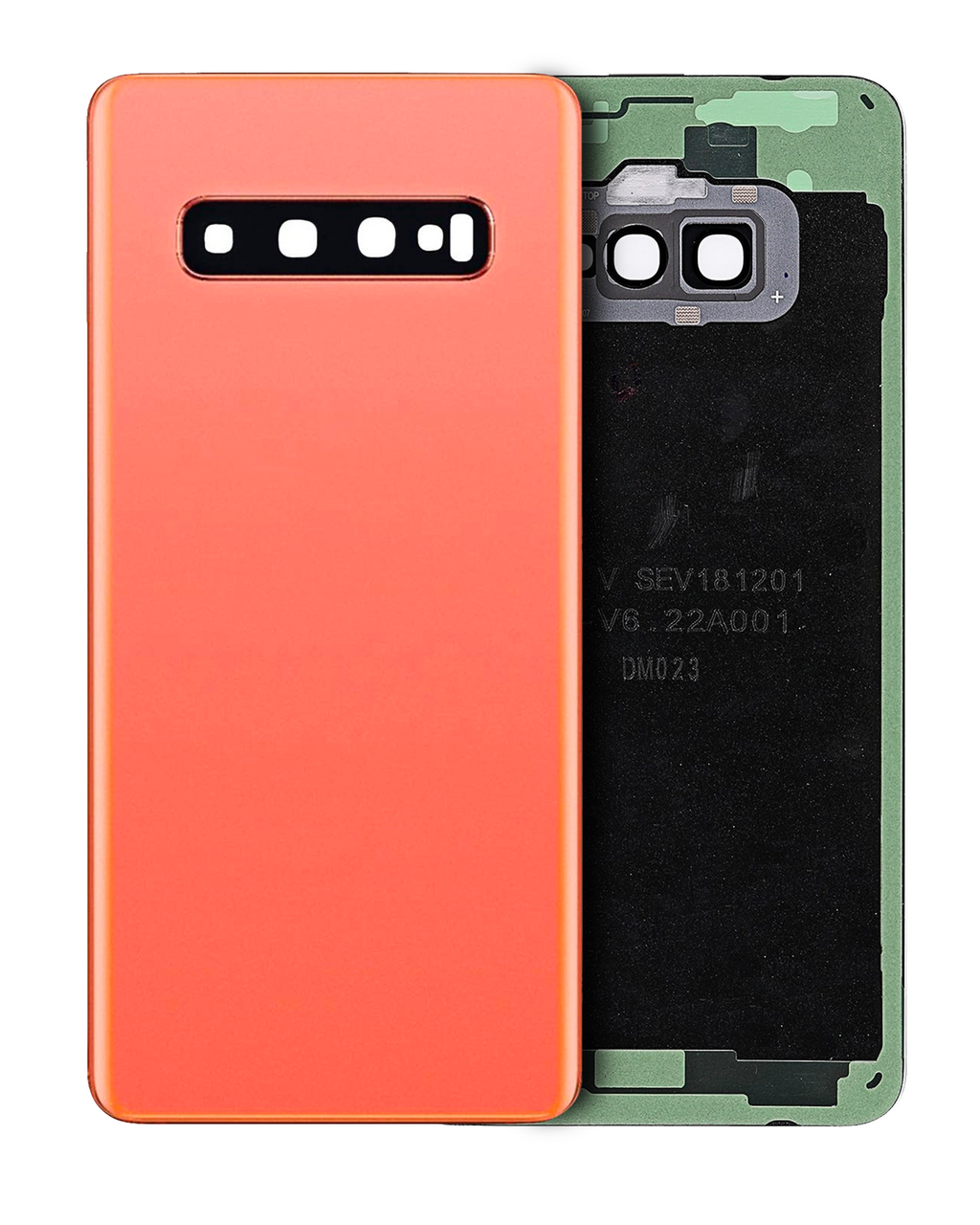 Back Cover with Camera Lens for Samsung Galaxy S10 (No Logo) (Aftermarket Plus) (Flamingo Pink)