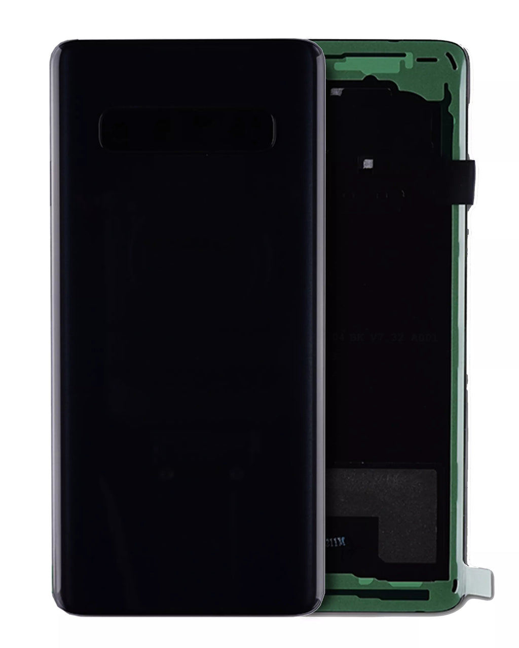 Backcover-Glas mit Kameralinse für Galaxy S10 (Service Pack, Prism Black)