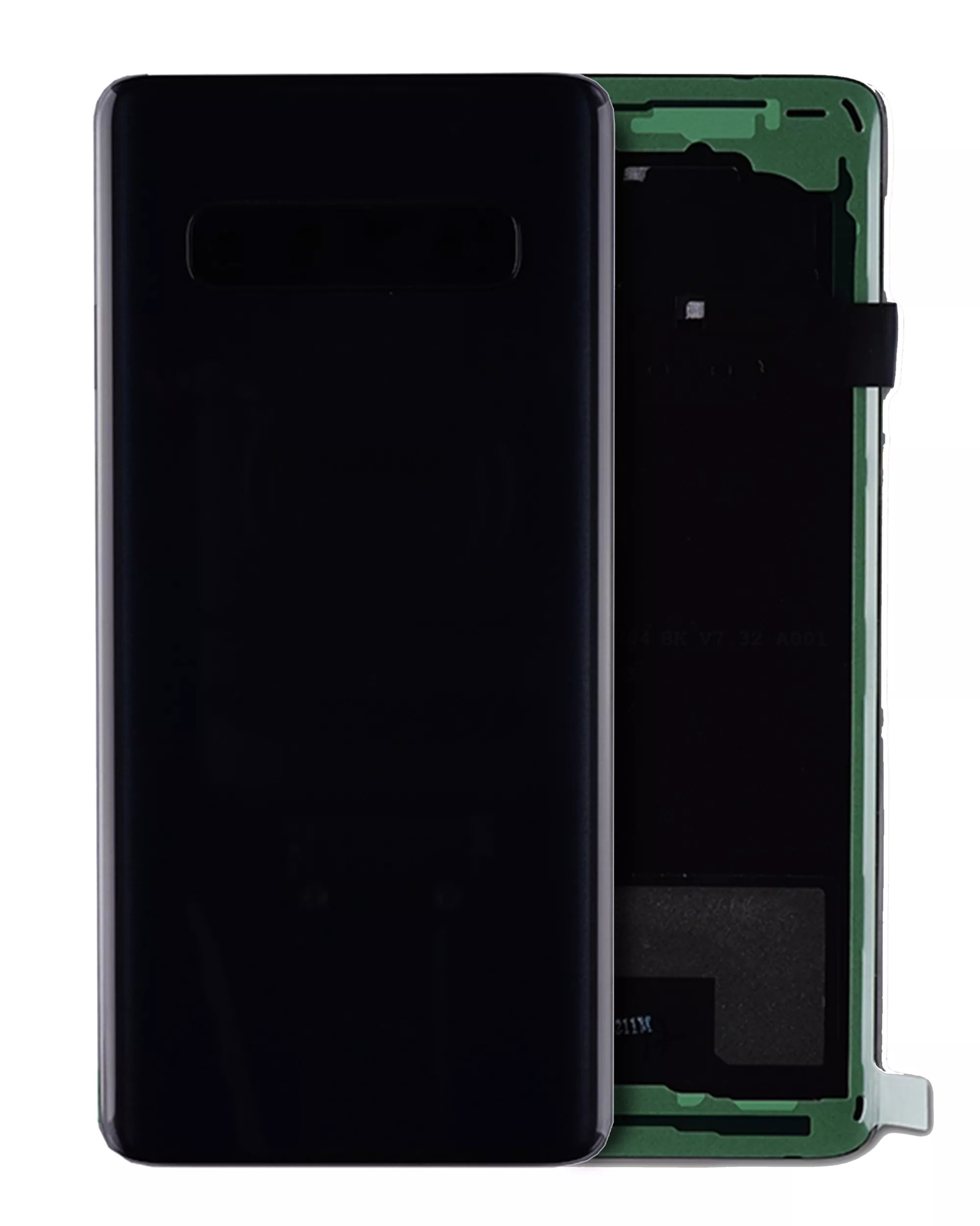 Backcover-Glas mit Kameralinse für Galaxy S10 (Service Pack, Prism Black)