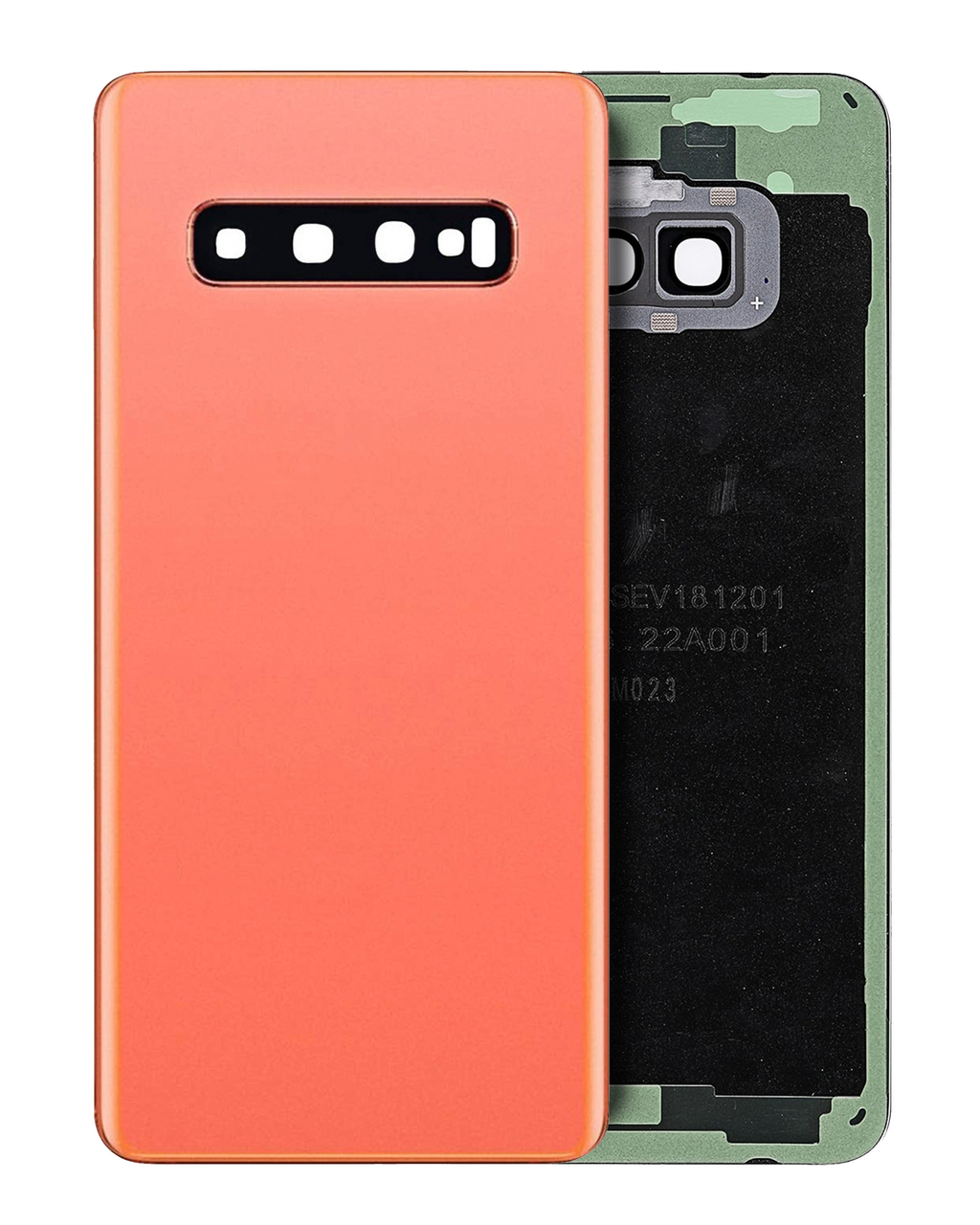 Back cover with camera lens for Samsung Galaxy S10 (Service Pack) (Flamingo Pink)
