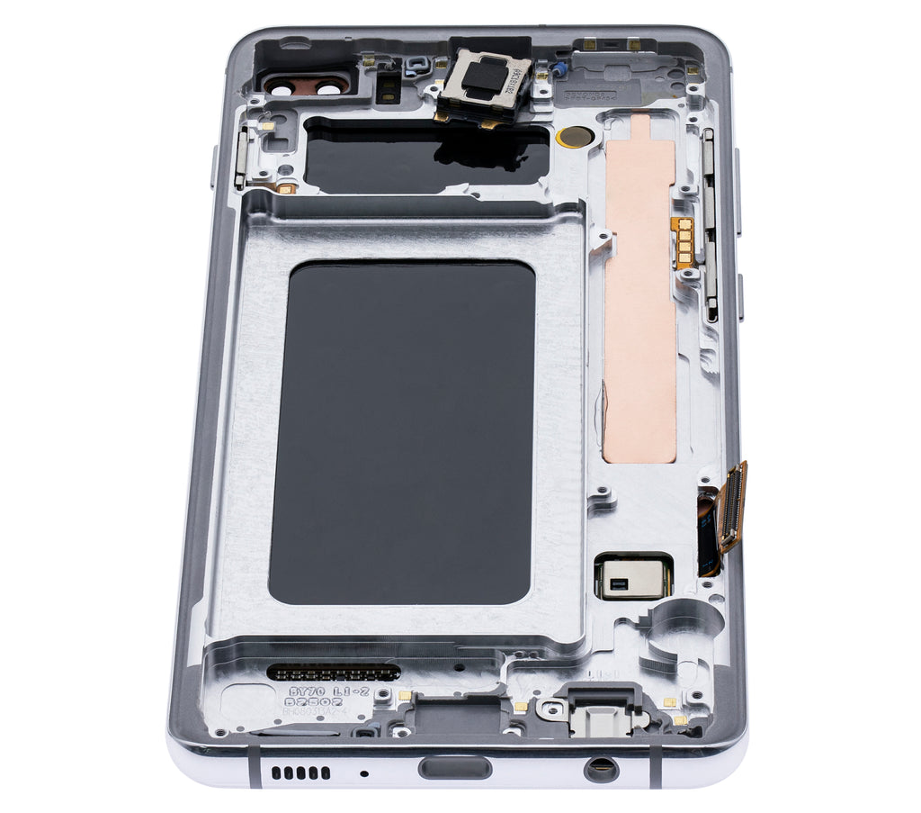 OLED Display with Frame for Samsung Galaxy S10 Plus (Refurbished) (Prism White)