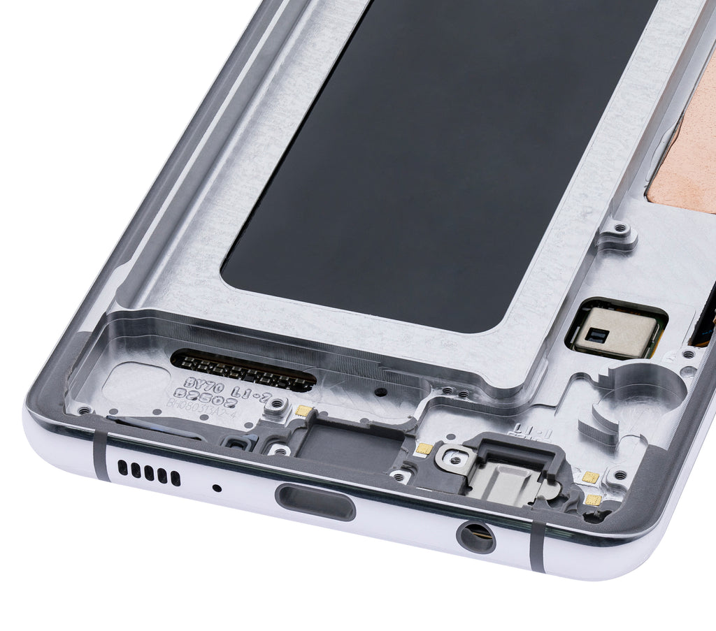 OLED Display with Frame for Samsung Galaxy S10 Plus (Refurbished) (Prism White)