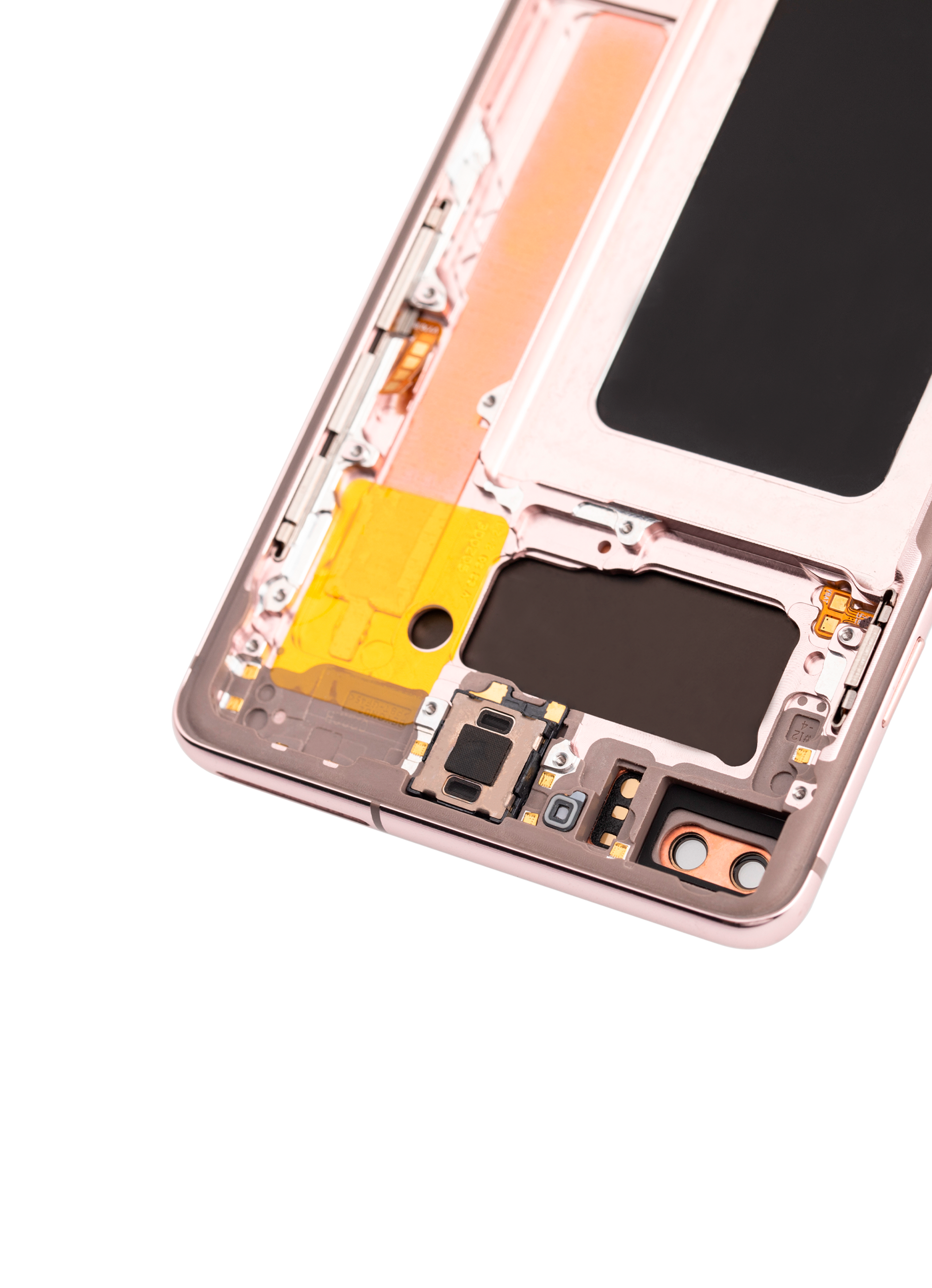 OLED-Display mit Rahmen für Samsung Galaxy S10 Plus (Svc Pack) (Flamingo Pink)