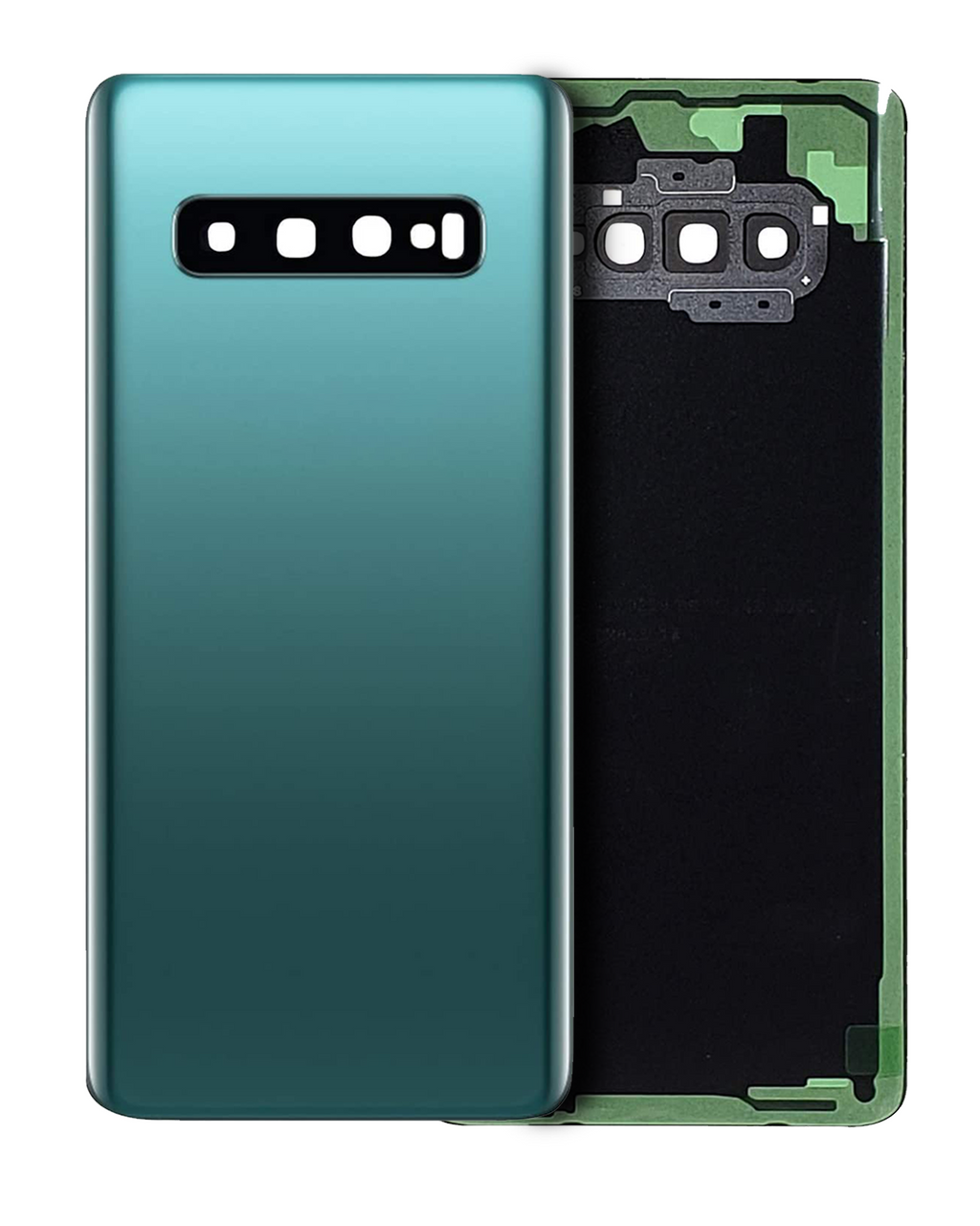 Samsung S10 Plus Backcover Kameralinse Prism Green ohne Logo Aftermarket