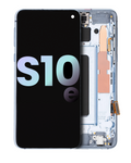 OLED-Display mit Rahmen für Samsung Galaxy S10e (Service Pack) (Prism Blue)