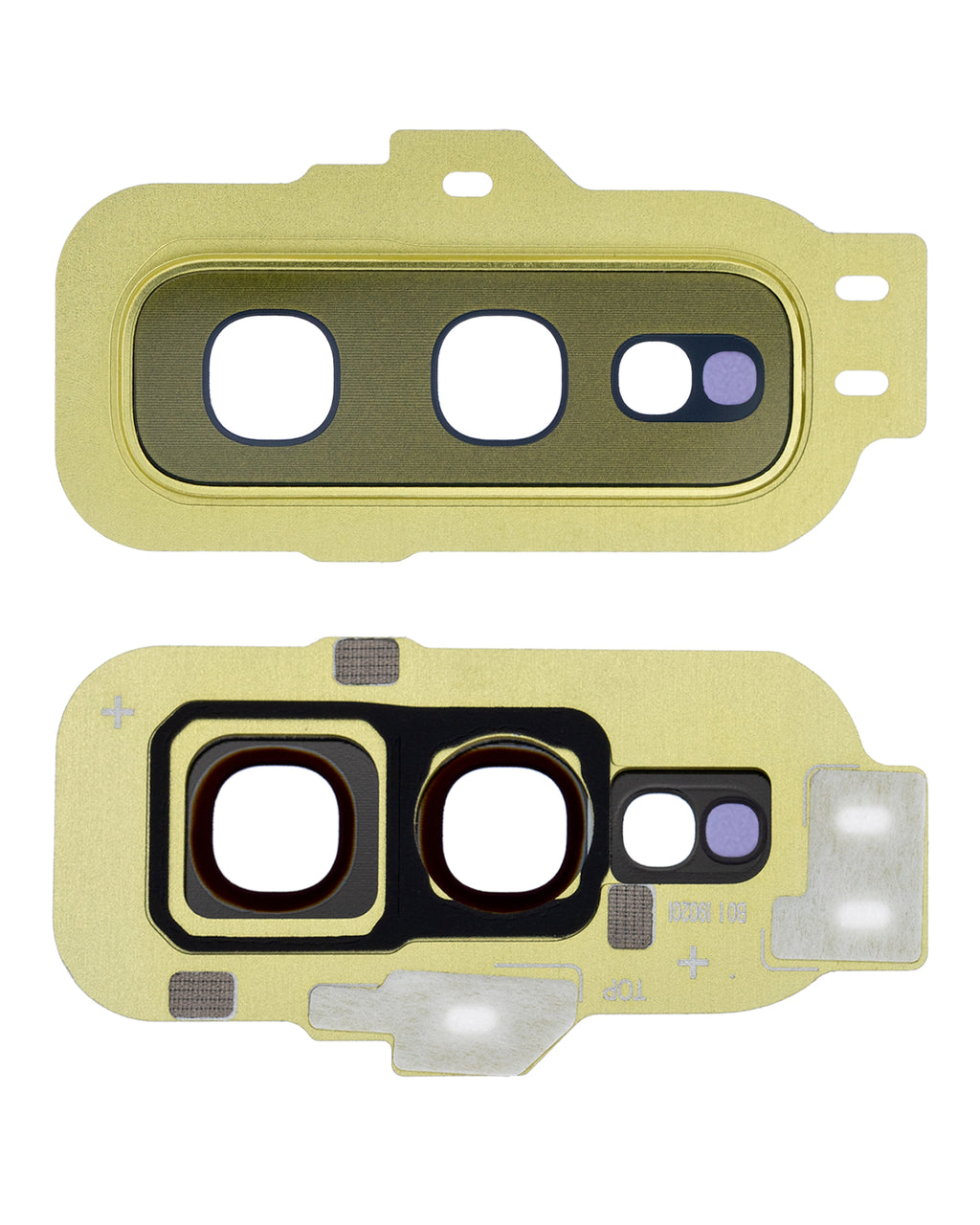Rear Camera Lens with Cover and Frame Ring for Samsung Galaxy S10e (Gold)