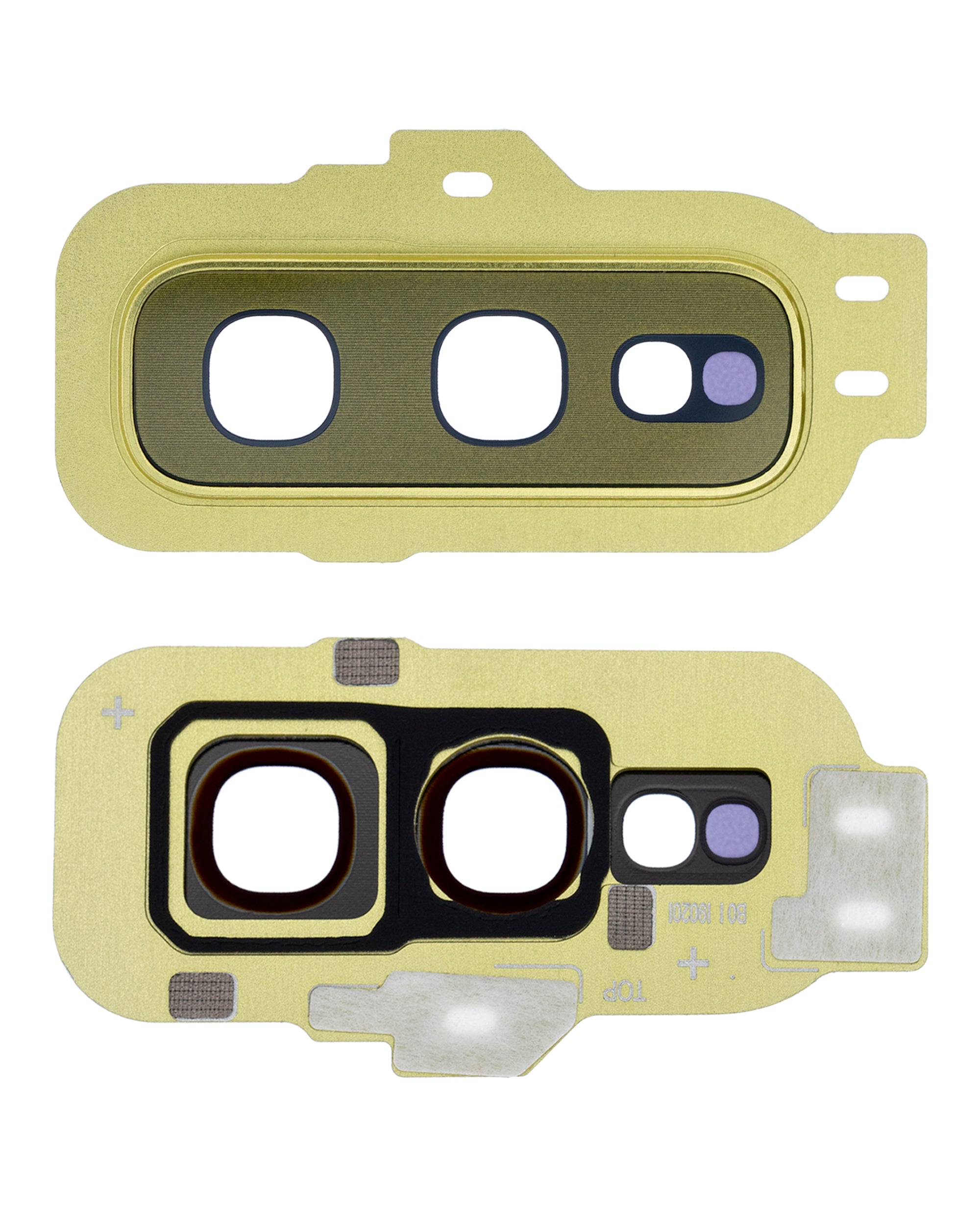 Rear Camera Lens with Cover and Frame Ring for Samsung Galaxy S10e (Gold)