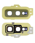 Rear Camera Lens with Cover and Frame Ring for Samsung Galaxy S10e (Gold)