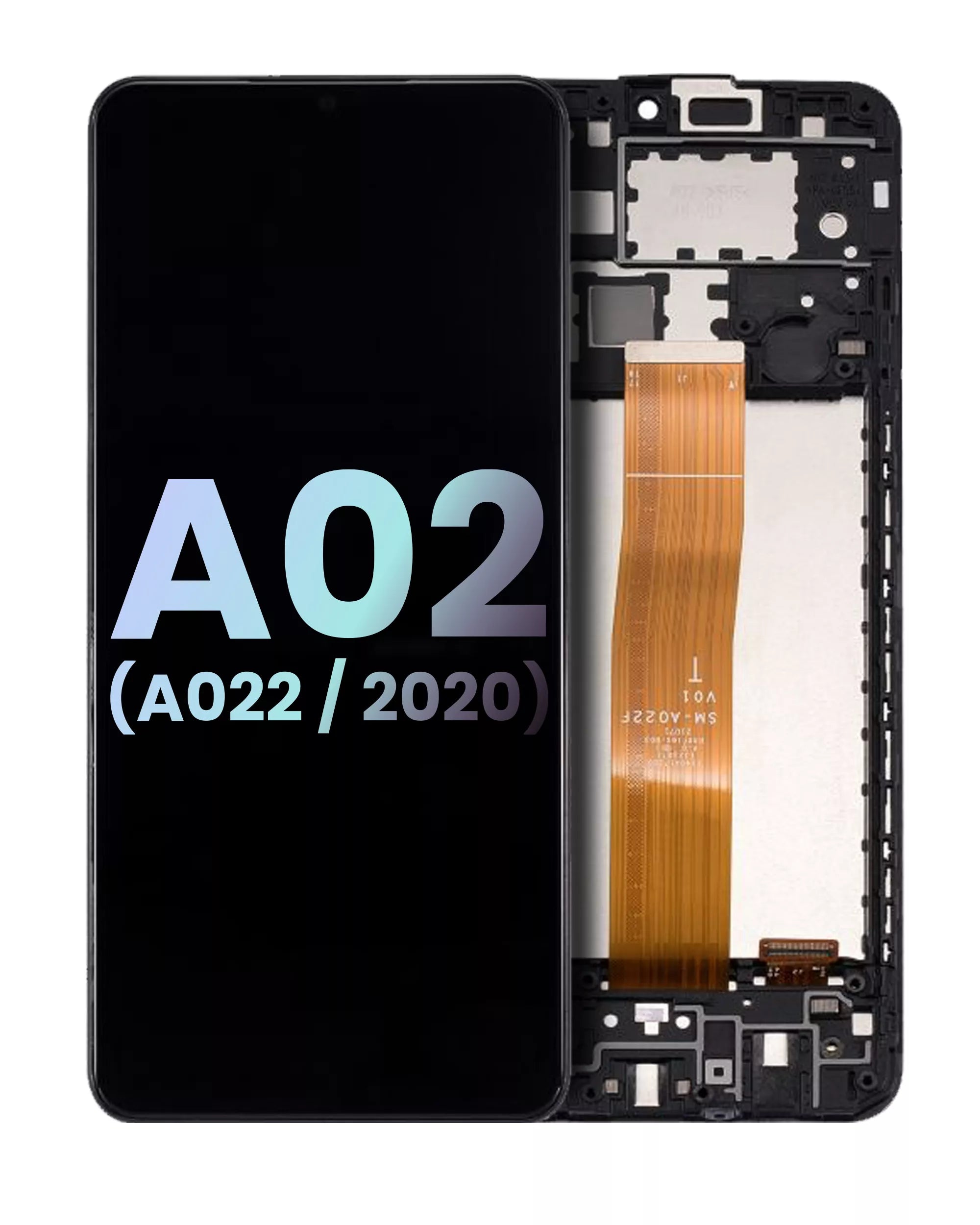 LCD Display with Frame for Samsung Galaxy A02 (A022 / 2022) (Service Pack) (All Colours)
