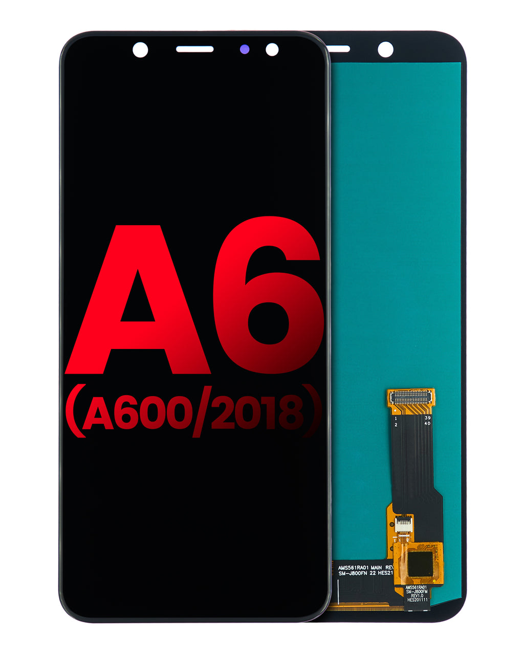 OLED-Display ohne Rahmen für Samsung Galaxy A6 (Aftermarket Plus)