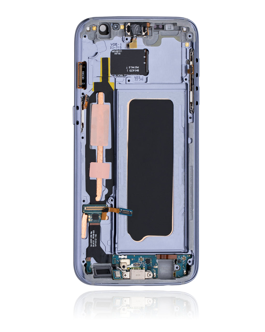 OLED-Display mit Rahmen für Samsung Galaxy S7 (All US Models) (Aftermarket Plus) (Black Onyx)