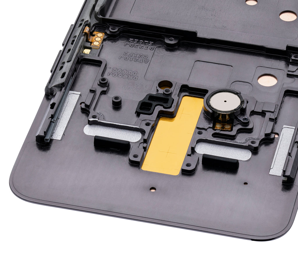 OLED-Display mit Rahmen für Galaxy A80 Phantom Black Generalüberholt