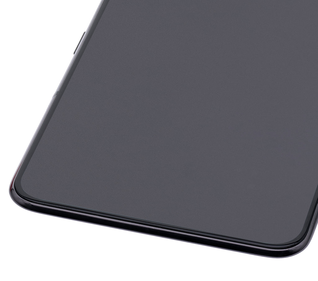 OLED-Display mit Rahmen für Galaxy A80 Phantom Black Generalüberholt