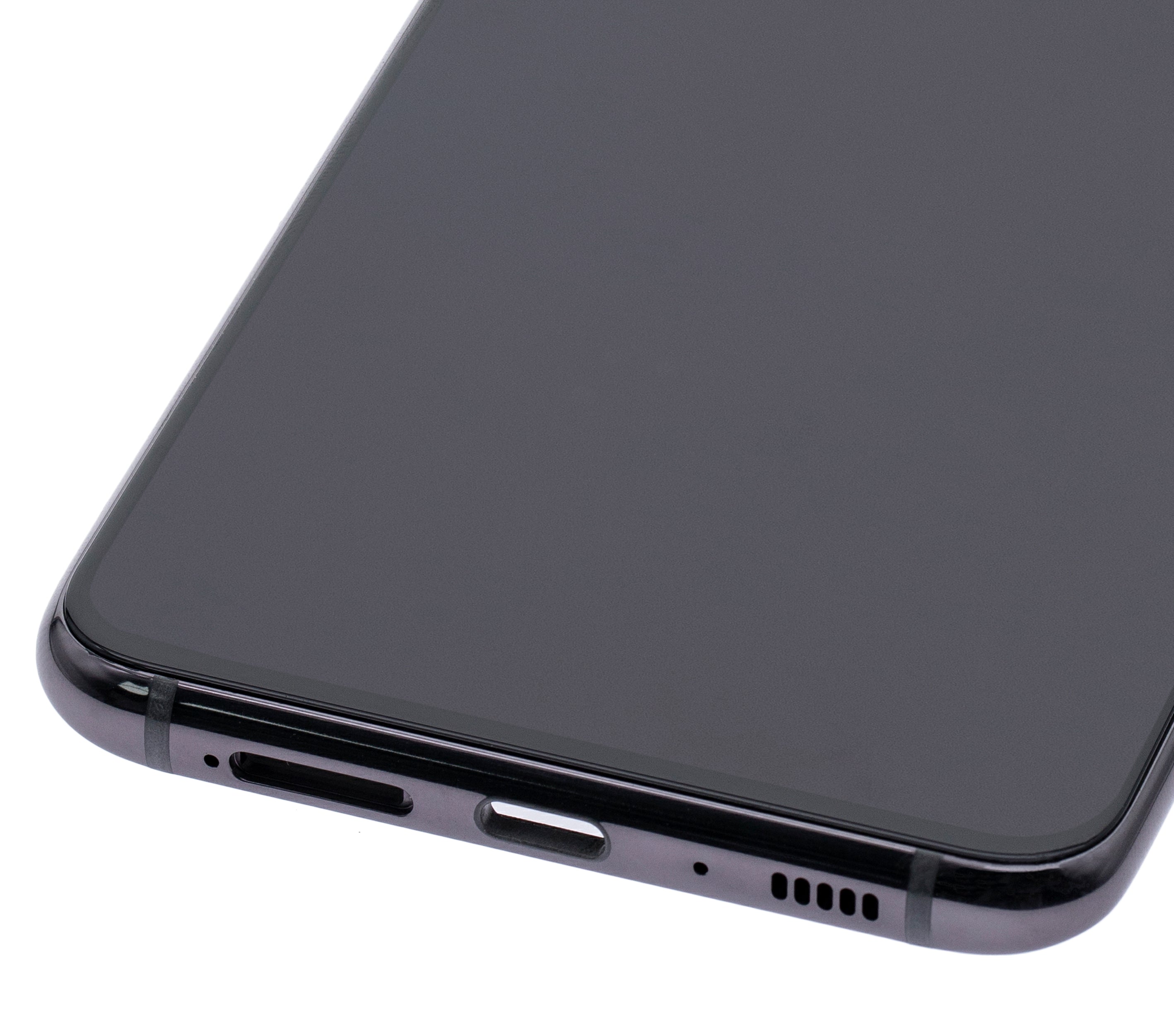 OLED-Display mit Rahmen für Galaxy A80 Phantom Black Generalüberholt