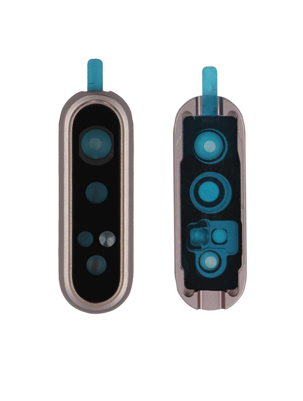 Kameralinse hinten mit Halterung / Bezel für Samsung Galaxy A80 (A805 / 2019) (Angel Gold)