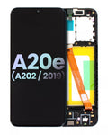 LCD-Display mit Rahmen für Samsung Galaxy A20e (Service Pack, Alle Farben)