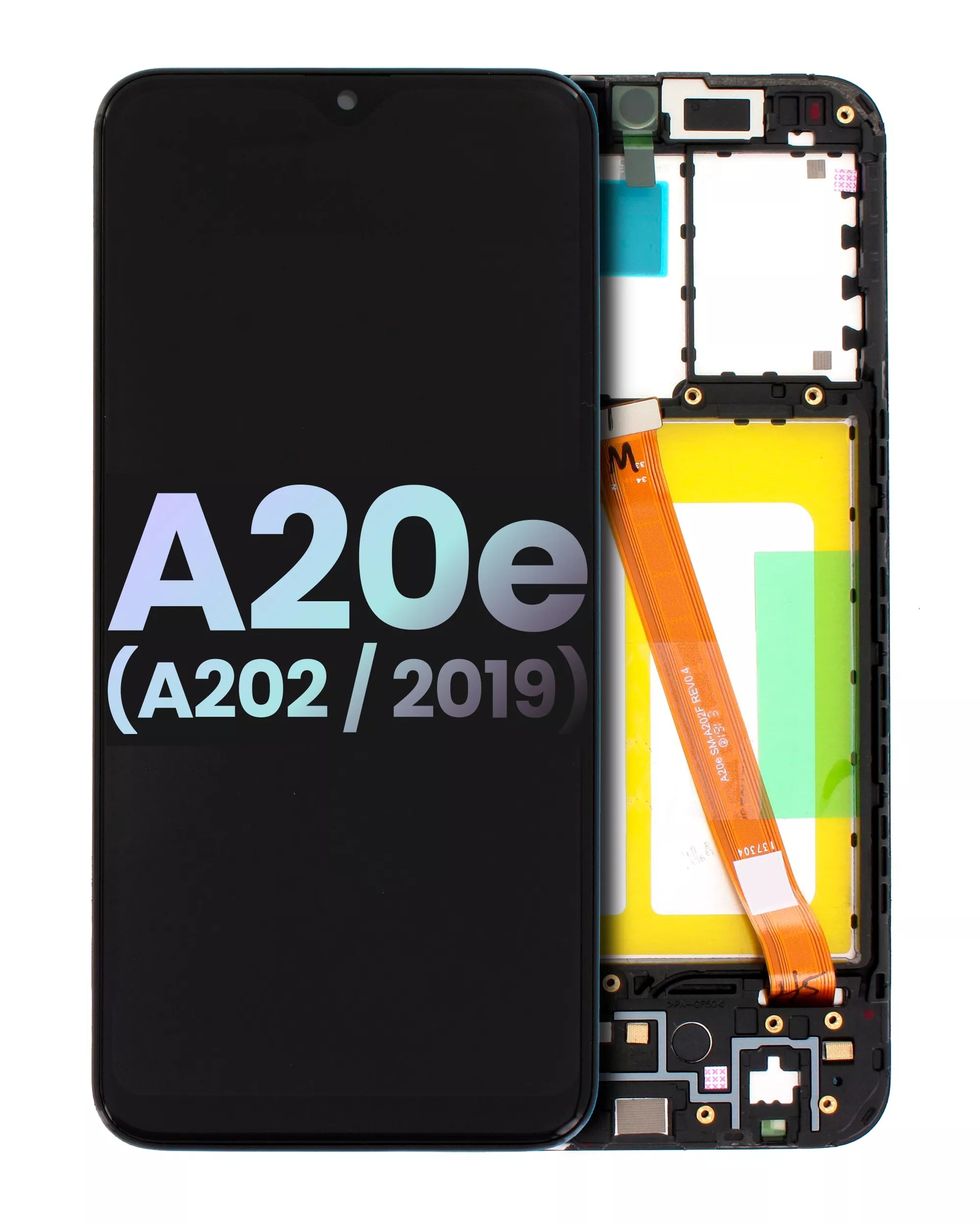 LCD-Display mit Rahmen für Samsung Galaxy A20e (Service Pack, Alle Farben)