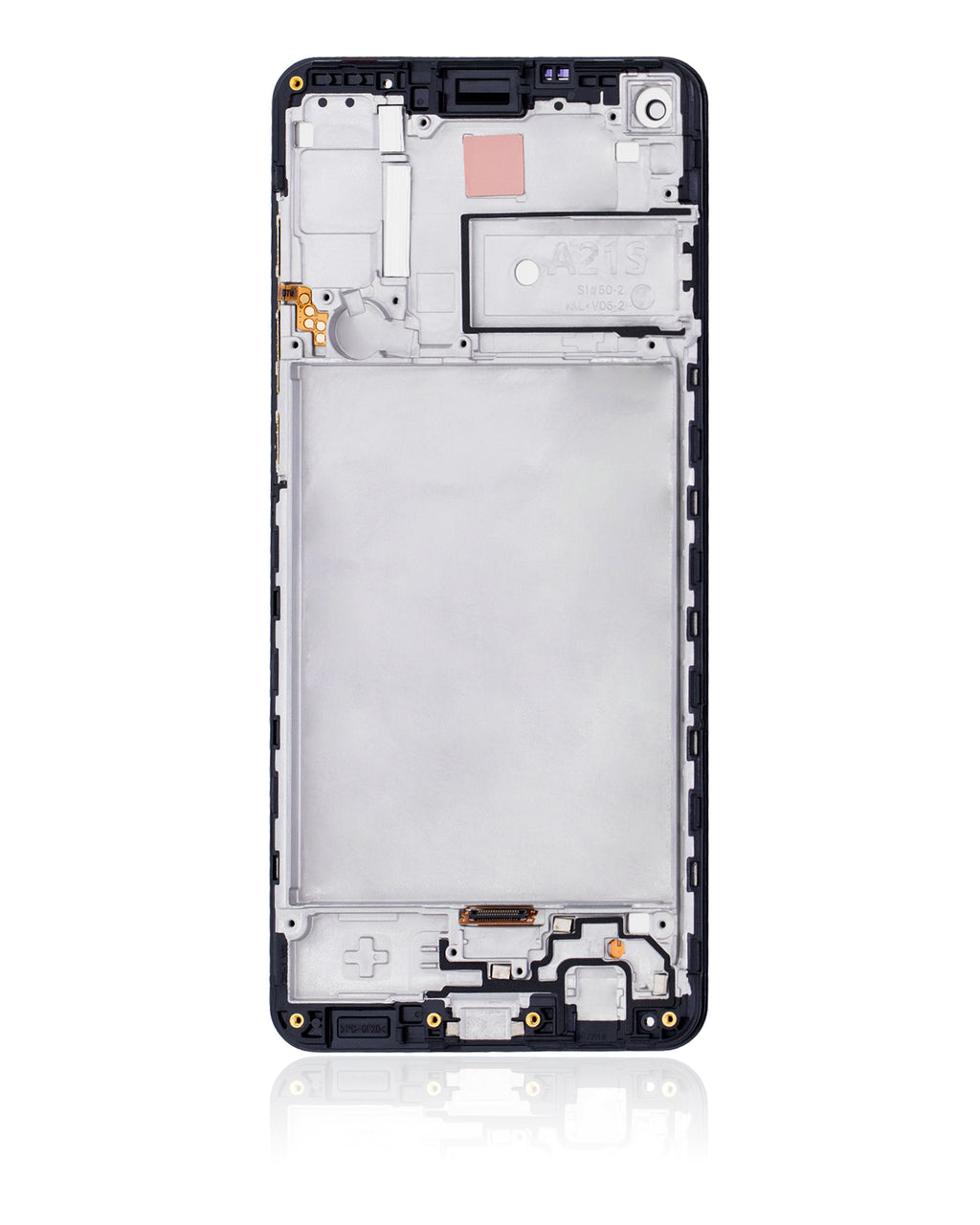 LCD-Display mit Rahmen für Samsung Galaxy A21s (A217 / 2020) (Service Pack) (Schwarz)