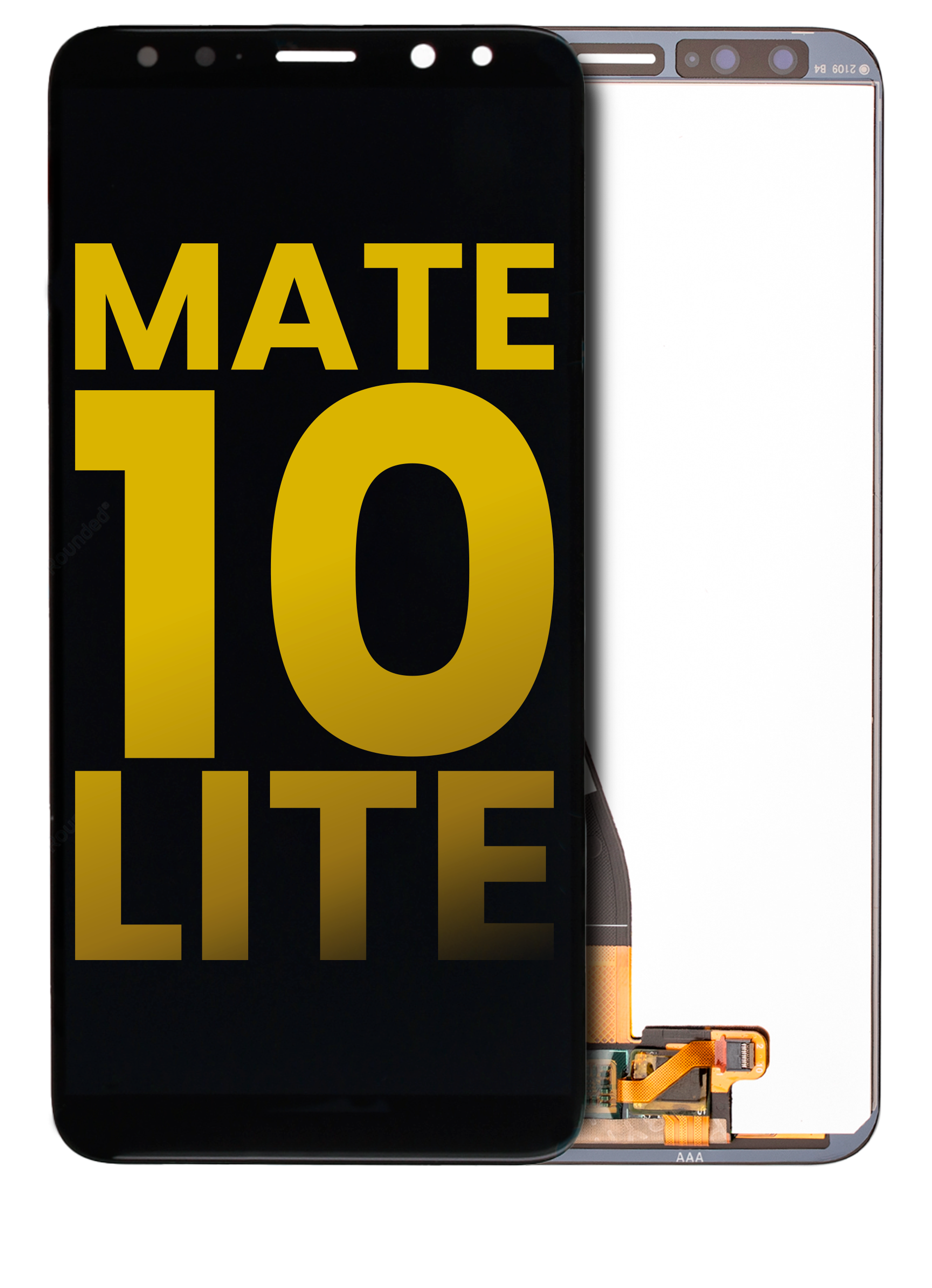 LCD-Display ohne Rahmen für Huawei Mate 10 Lite (Refurbished) (Schwarz)