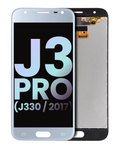 LCD-Display ohne Rahmen für Samsung Galaxy J3 Pro J330 Silber Service Pack
