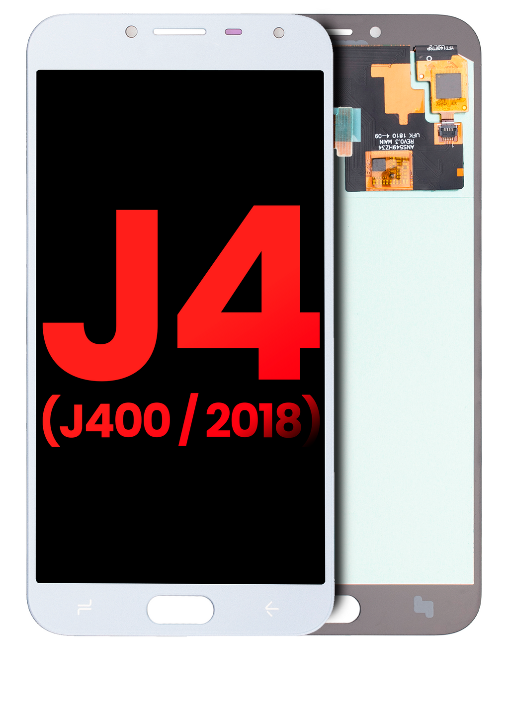 OLED-Display ohne Rahmen für Samsung Galaxy J4 (Aftermarket Plus) (Blau/Grau)