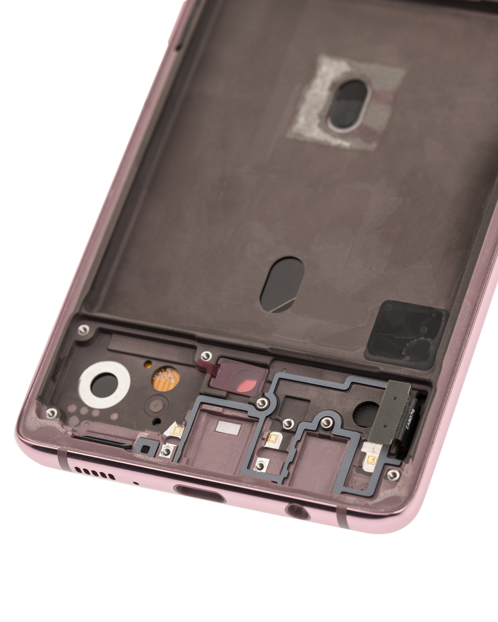 OLED-Display mit Rahmen für Samsung Galaxy A51 5G Refurbished Pink