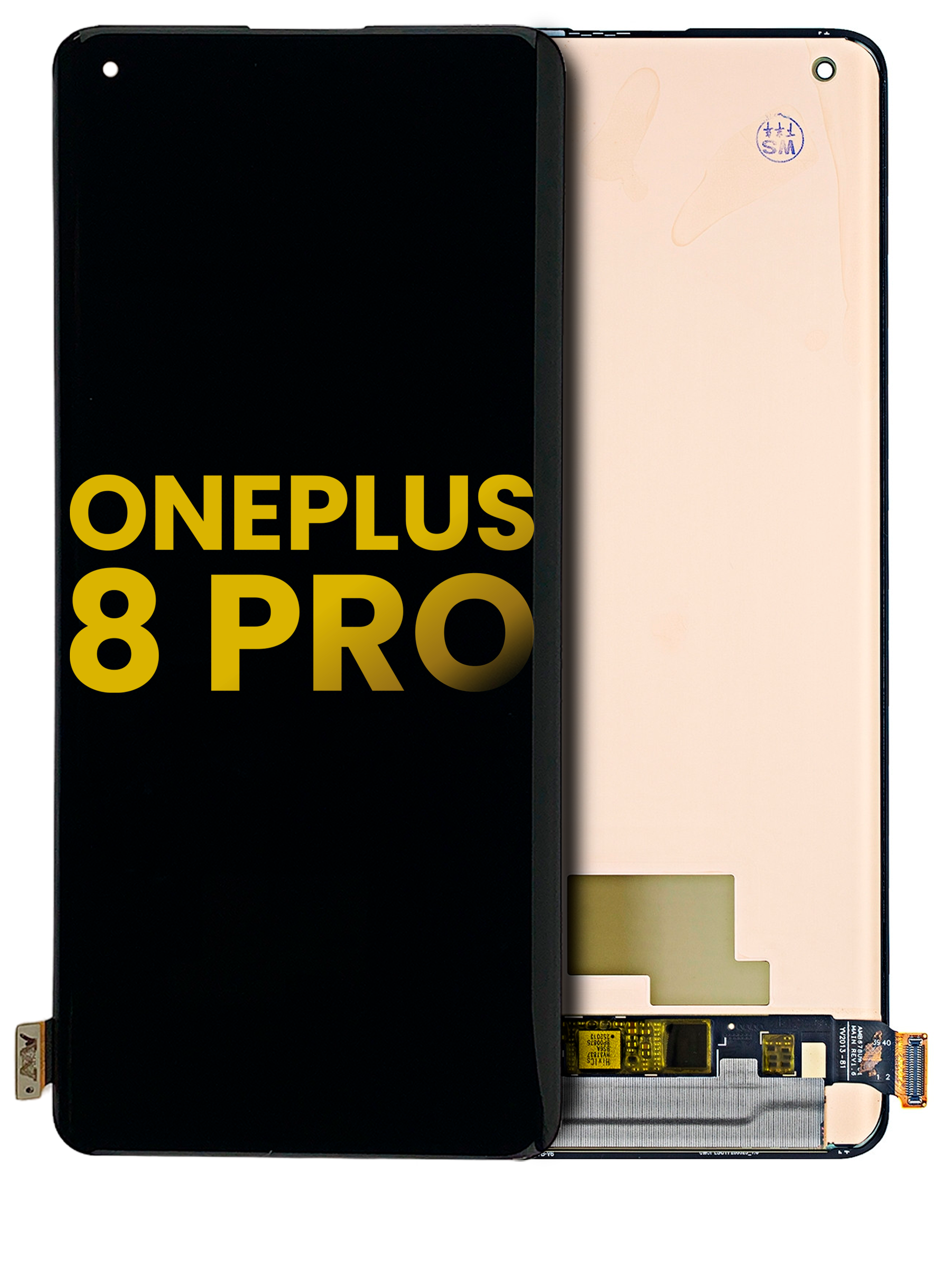 OLED-Display ohne Rahmen für OnePlus 8 Pro (Refurbished) (Alle Farben)
