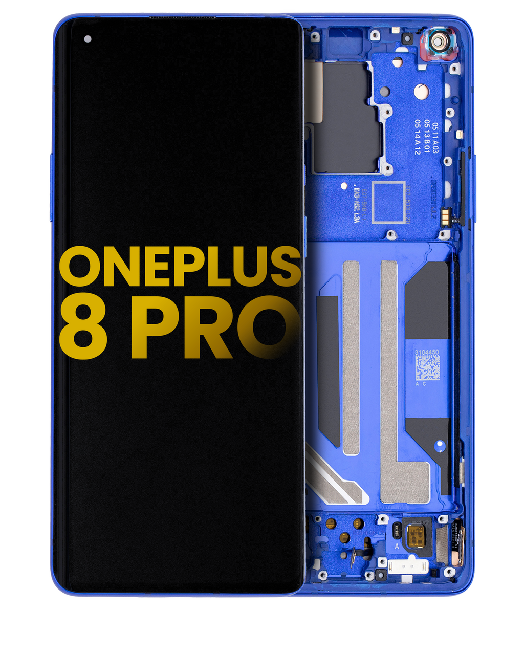 OLED-Display mit Rahmen für OnePlus 8 Pro (Refurbished) (Ultramarine Blue)