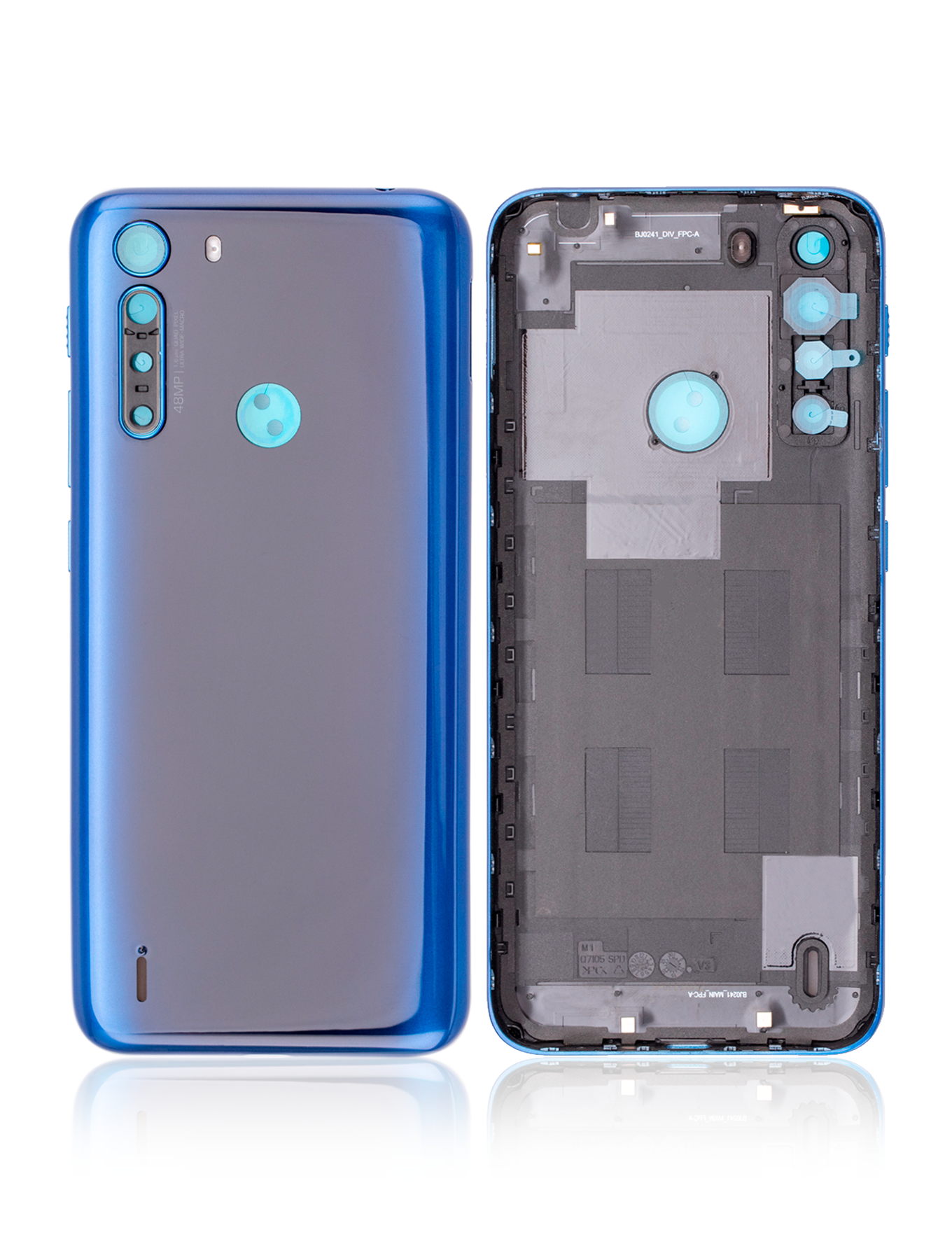 Backcover Glass für Motorola One Fusion (XT2073 / 2020) (Deep Sapphire Blue)