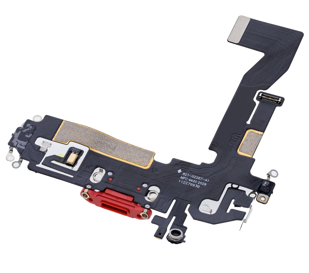 Charging Port Flex Cable for iPhone 12 (Aftermarket Plus) (Red)