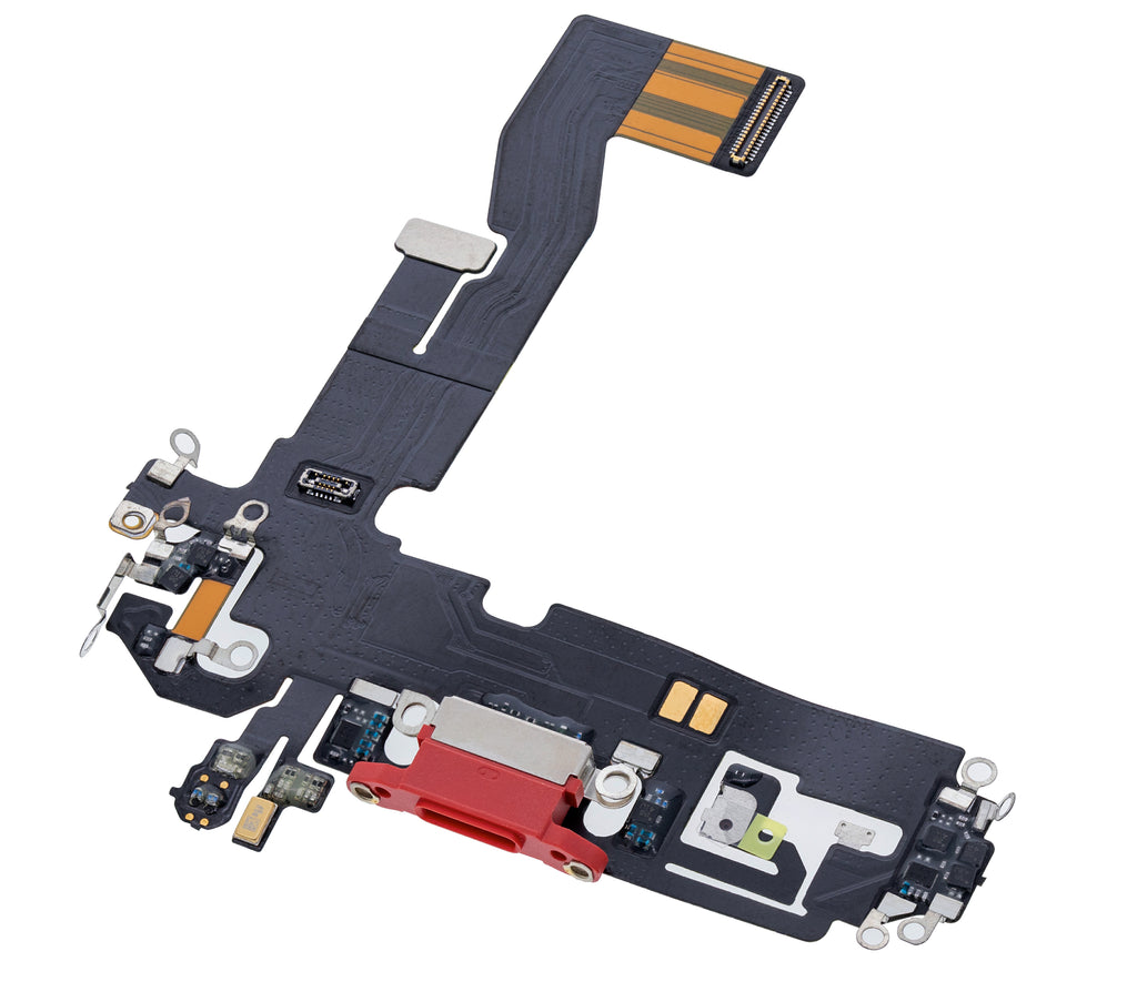 Charging Port Flex Cable for iPhone 12 (Aftermarket Plus) (Red)