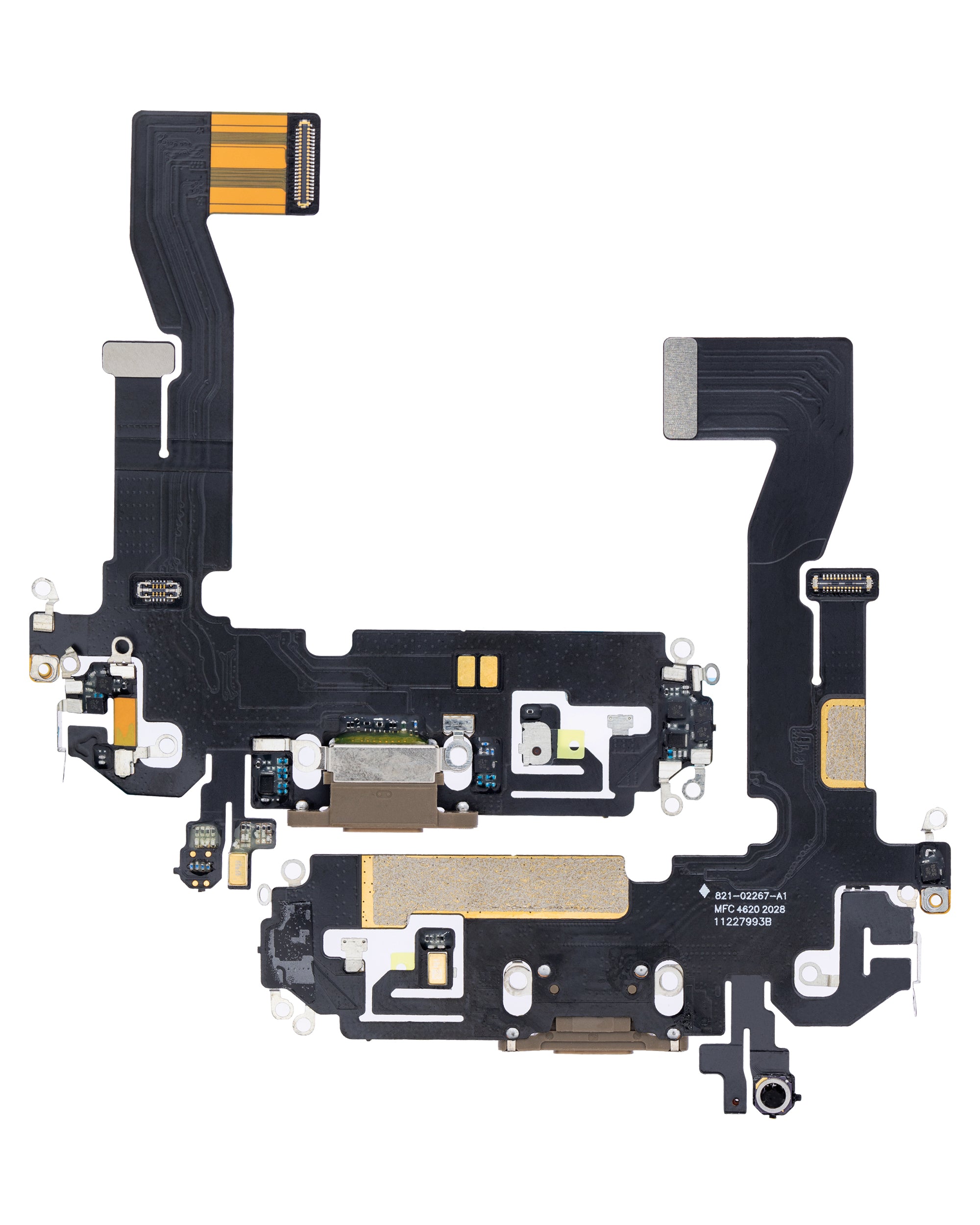 Charging Port Flex Cable for iPhone 12 Pro (Aftermarket Plus) (Gold)