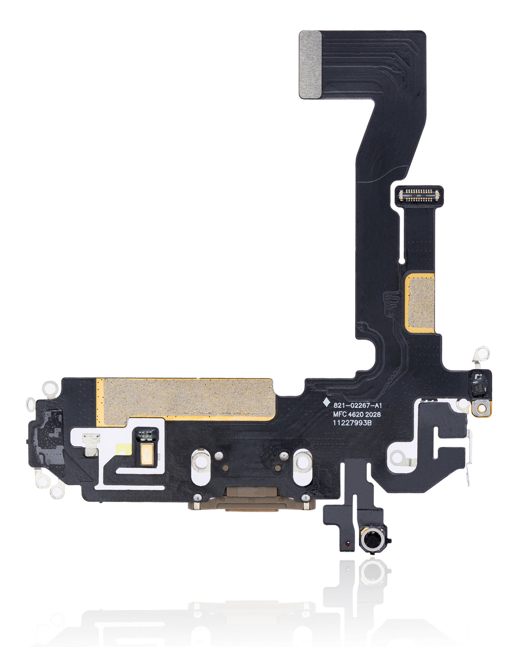 Charging Port Flex Cable for iPhone 12 Pro (Aftermarket Plus) (Gold)