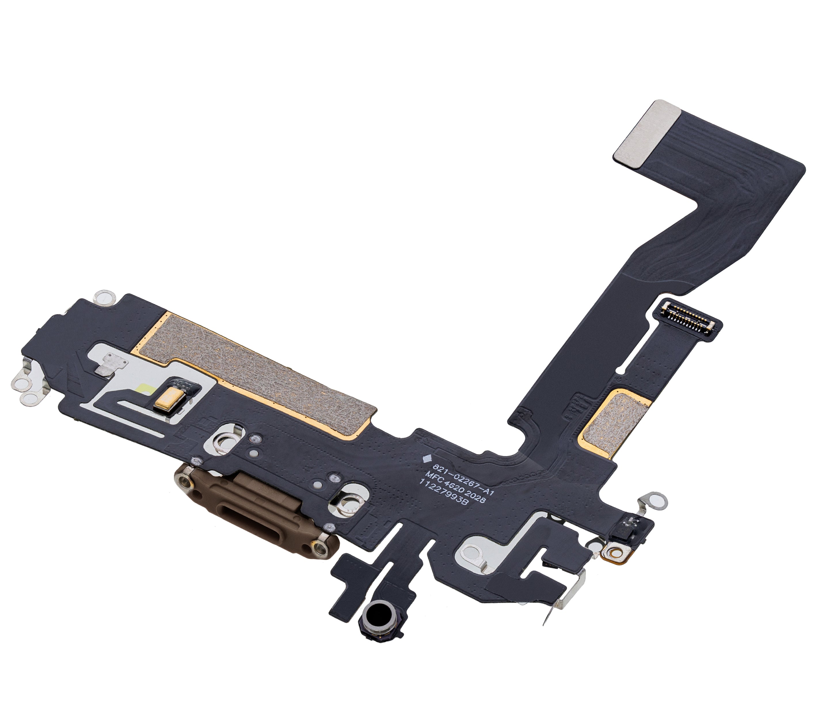 Charging Port Flex Cable for iPhone 12 Pro (Aftermarket Plus) (Gold)