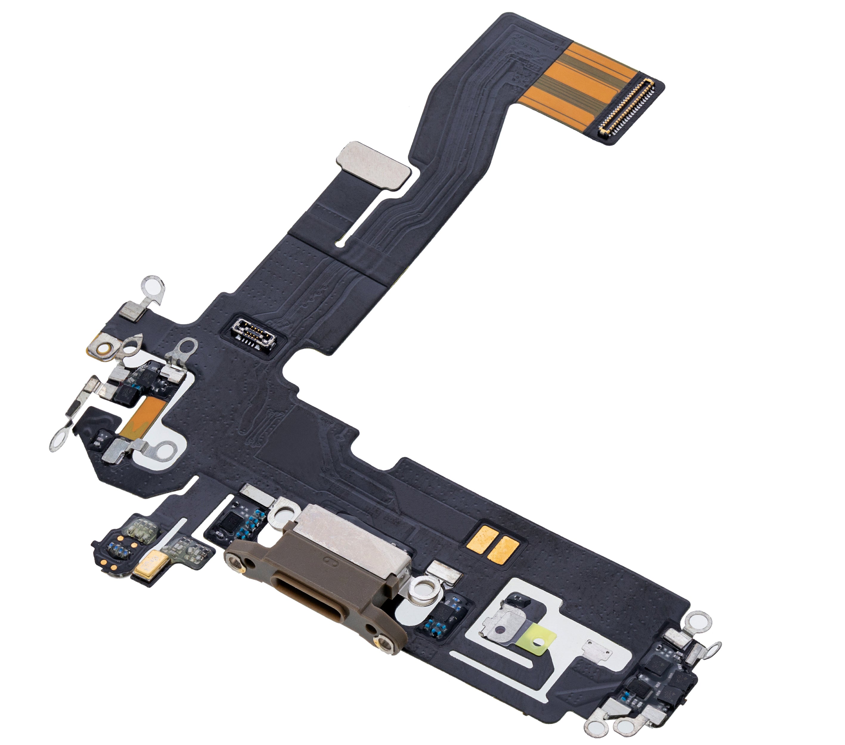 Charging Port Flex Cable for iPhone 12 Pro (Aftermarket Plus) (Gold)