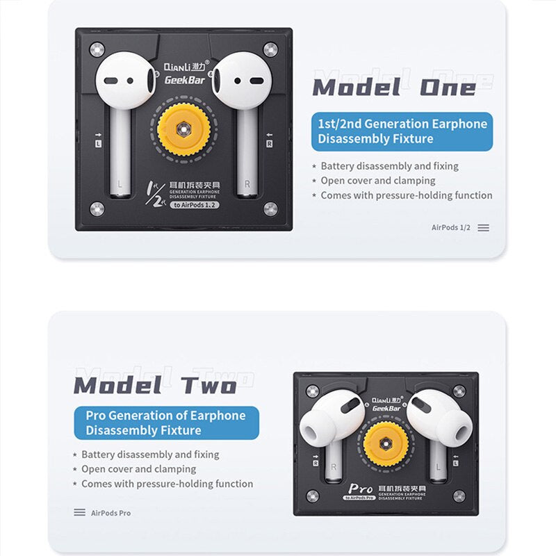 1st / 2nd+ Pro Generation Earbuds Disassembly Fixture Set (Qianli)