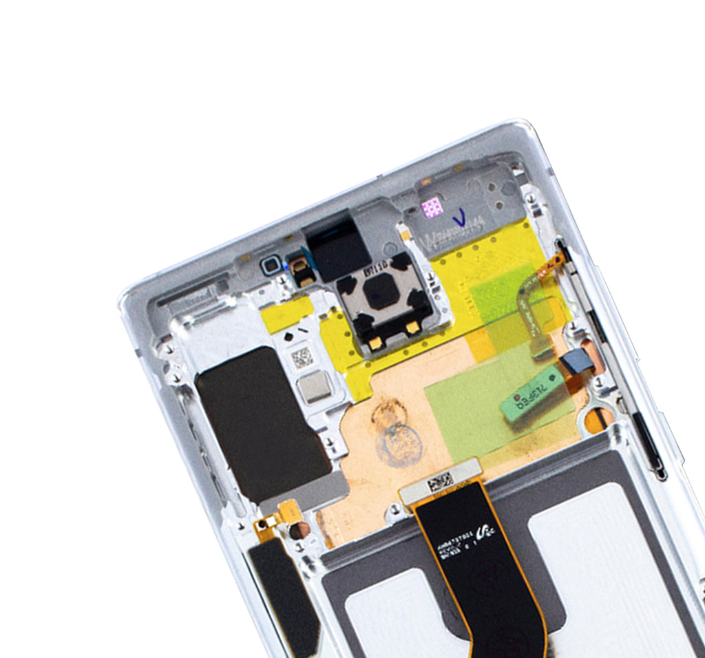 OLED-Display mit Rahmen für Samsung Galaxy Note 10 (Service Pack) (Aura Red)