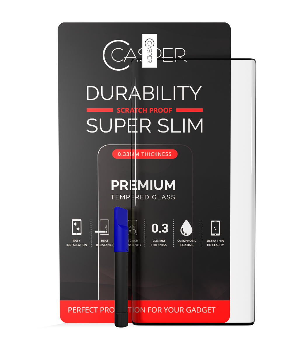 Casper UV-Temperglas mit Kleber für Samsung Galaxy Note 10 Case Friendly Retail