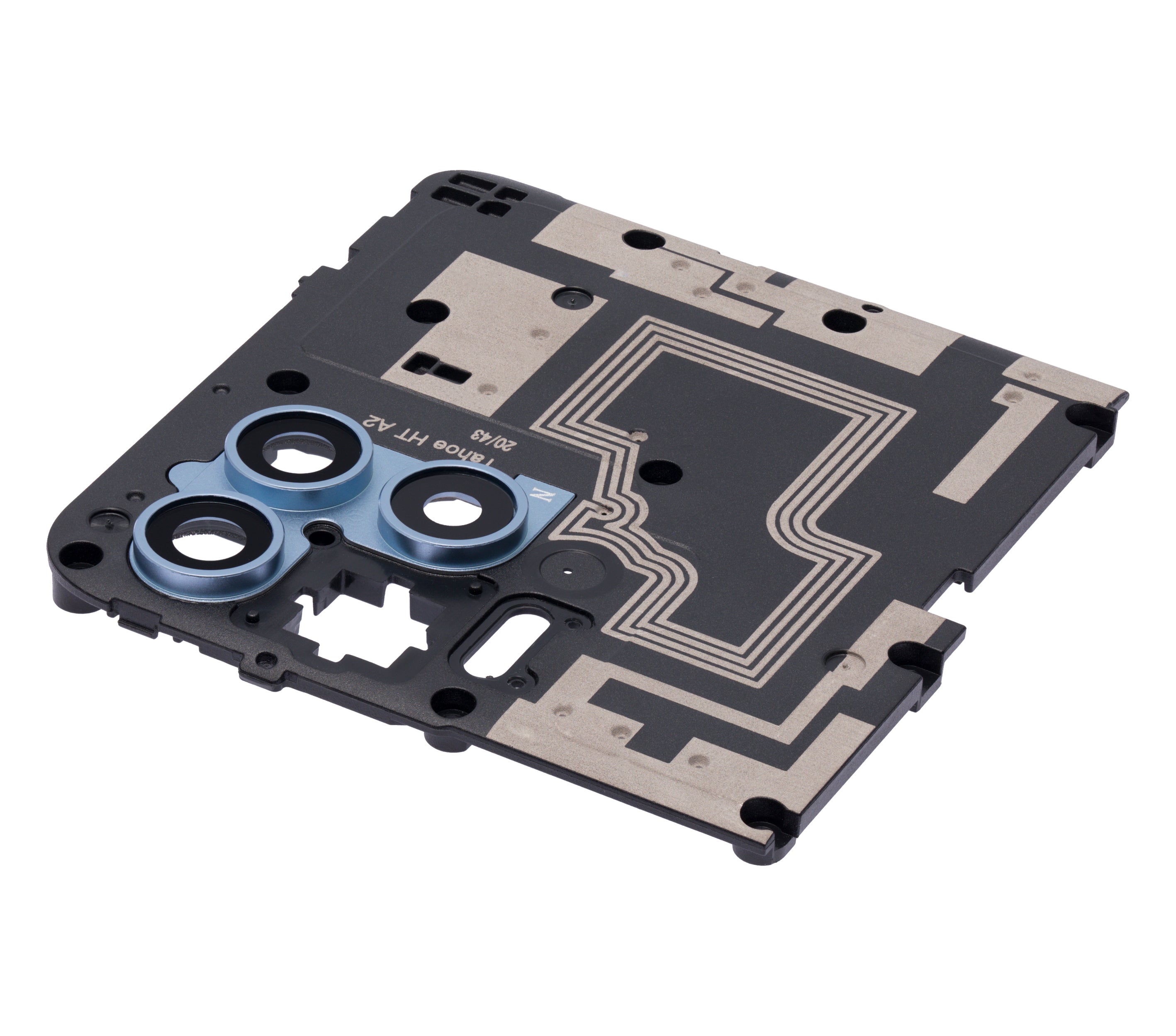 Kameralinse hinten mit Halterung für Motorola Moto G100 (XT2125-4 / 2021) (Slate Gray)