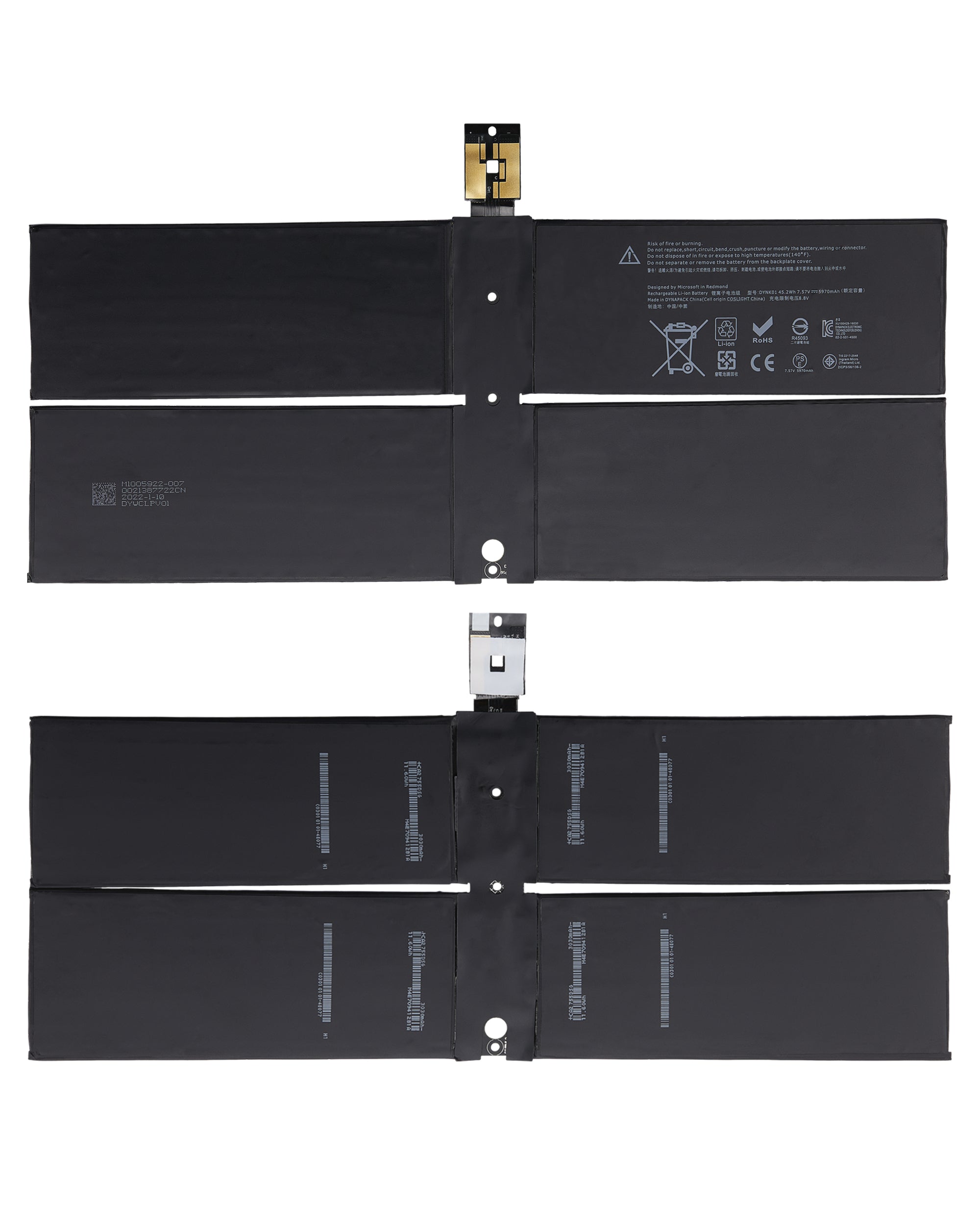 Ersatzakku Microsoft Surface Laptop 1/Book 1 13.5" Qualität A