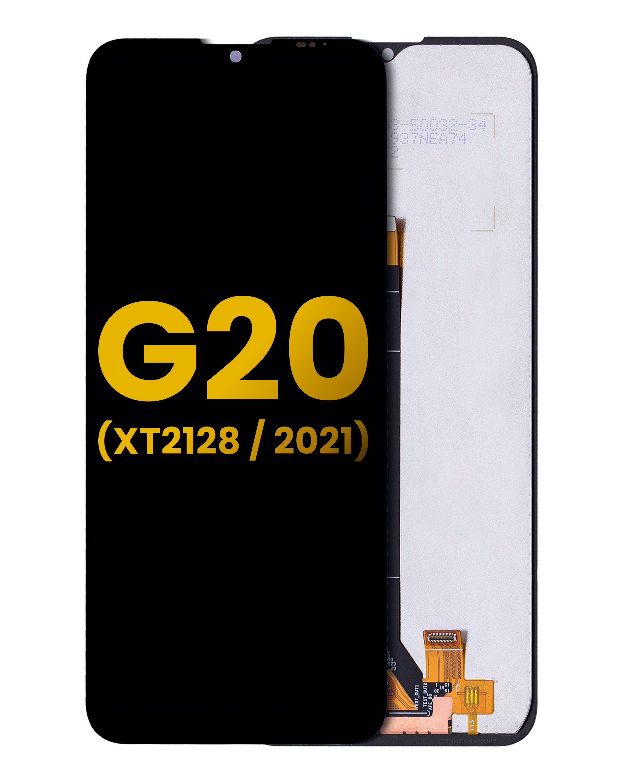 LCD-Display ohne Rahmen für Motorola Moto G20 Refurbished