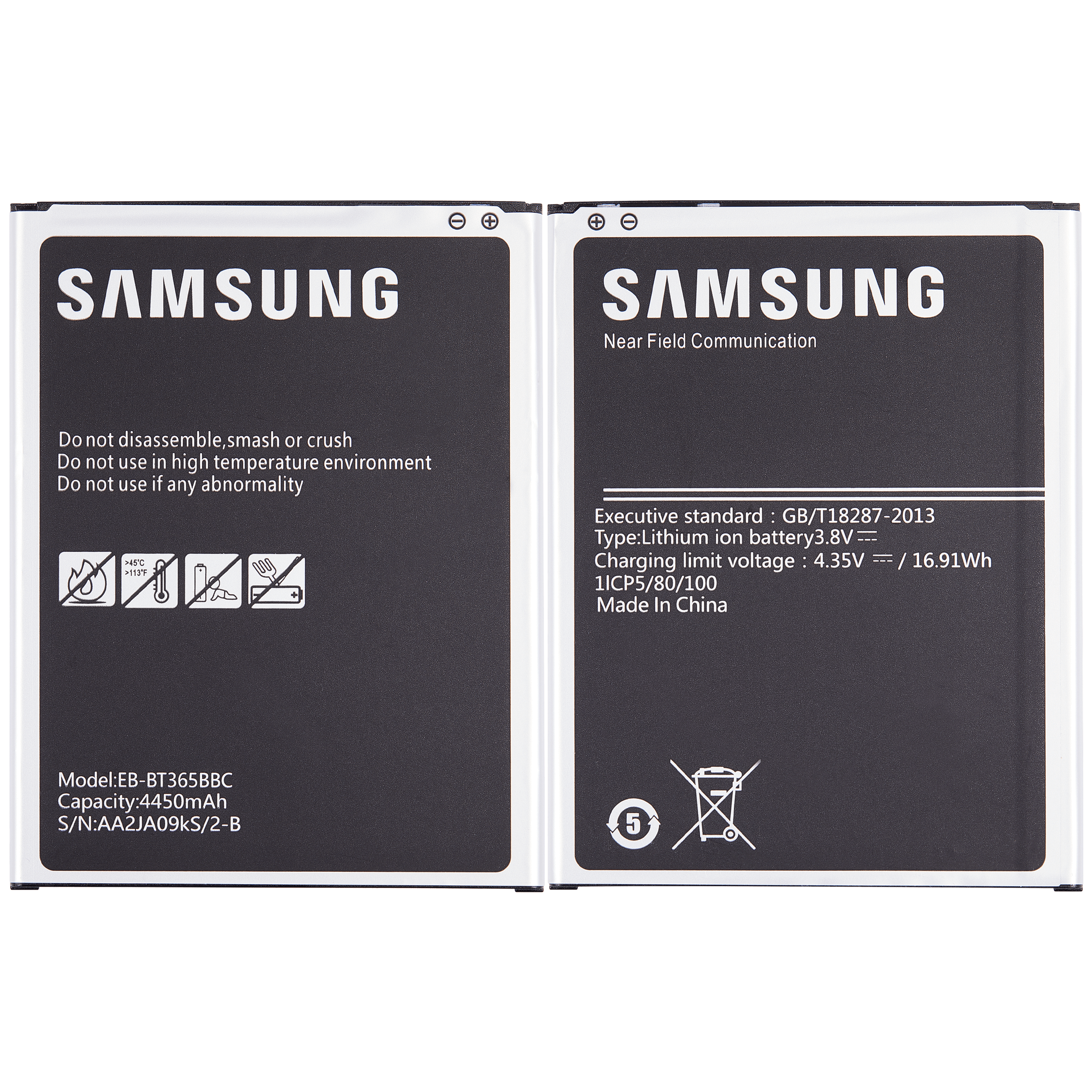Replacement Battery for Samsung Galaxy Tab Active LTE (T360/T365) (2014) and Tab Active 2 8.0" (T390/T395/T397) (2017) (EB-BT365BBC)