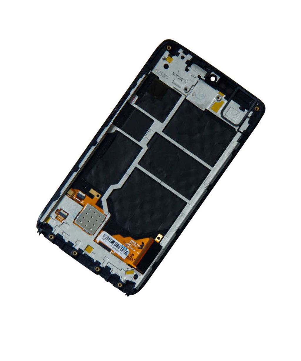 LCD-Display mit Rahmen Motorola Droid Turbo/Moto Maxx generalüberholt Schwarz