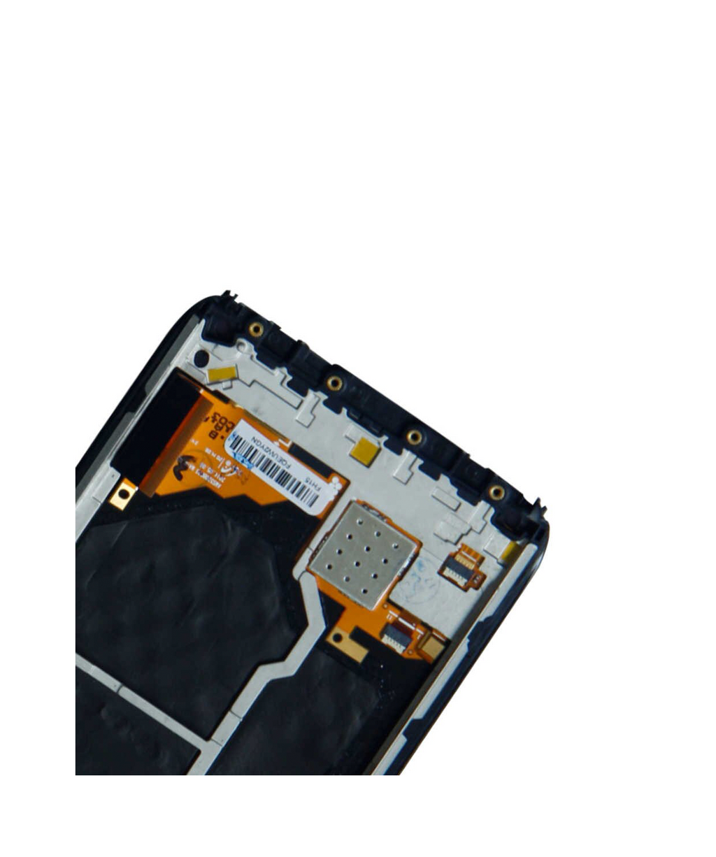 LCD-Display mit Rahmen Motorola Droid Turbo/Moto Maxx generalüberholt Schwarz