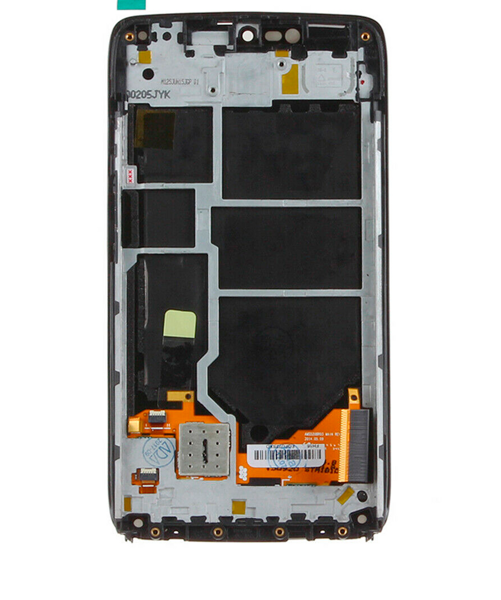 LCD-Display mit Rahmen Motorola Droid Turbo/Moto Maxx generalüberholt Schwarz