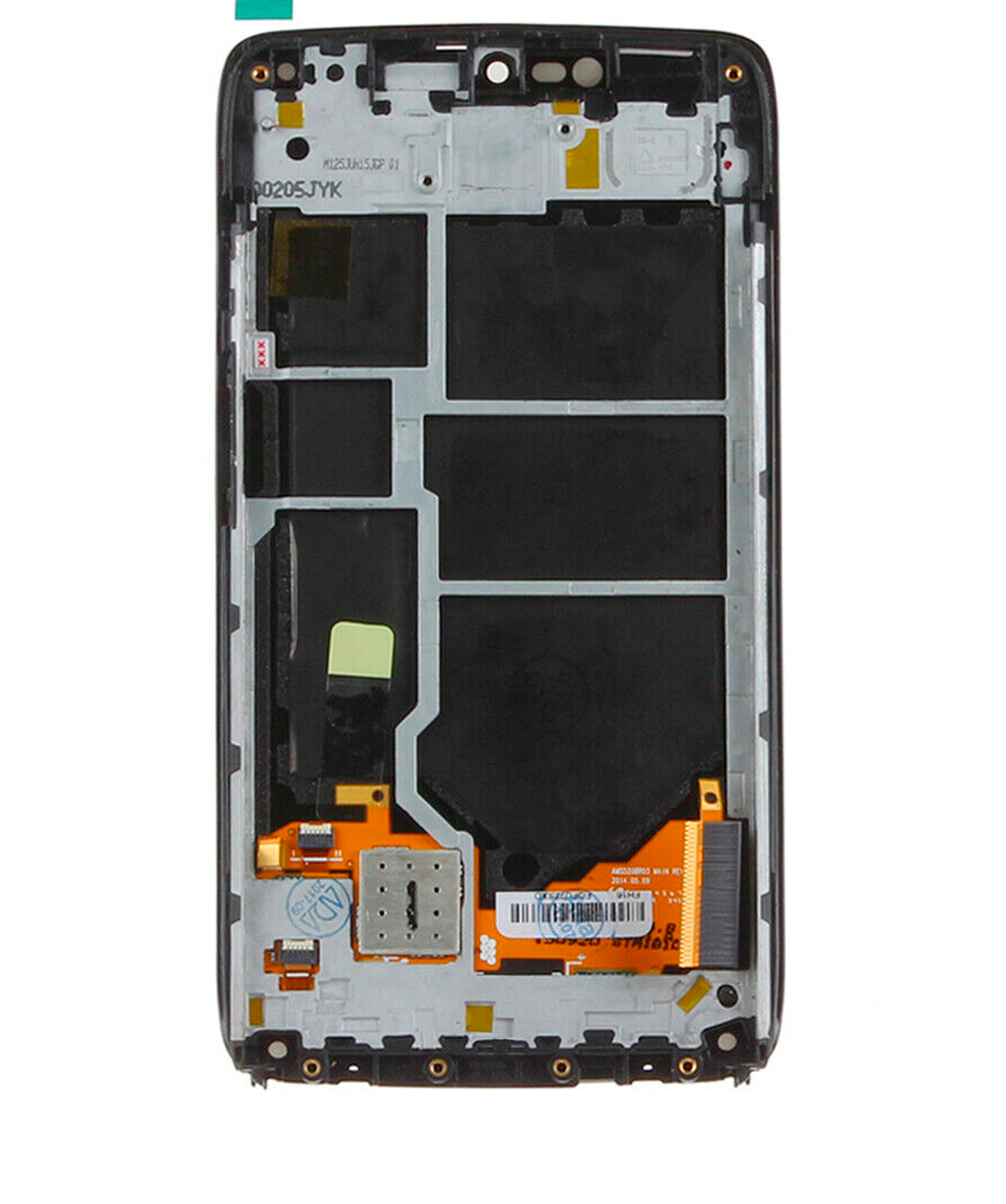 LCD-Display mit Rahmen Motorola Droid Turbo/Moto Maxx generalüberholt Schwarz