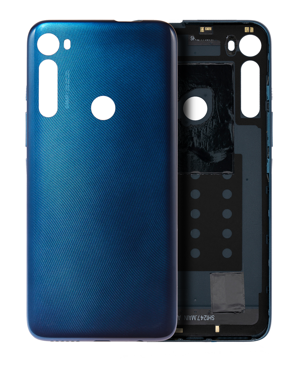 Back Cover for Motorola One Fusion Plus (XT2067 / 2020) (Original OEM) (Twilight Blue)