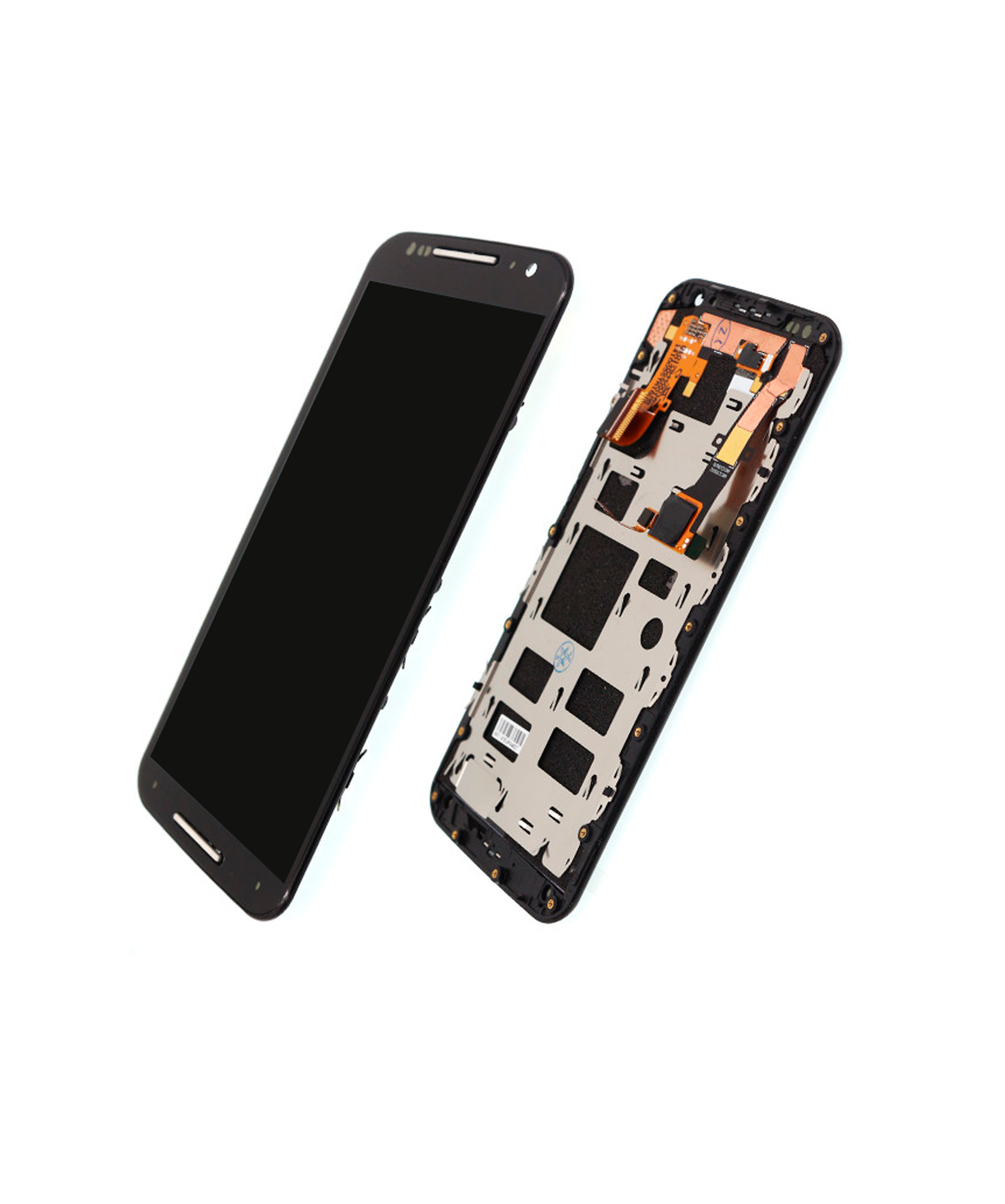 LCD Complete Display with Frame for Motorola Moto X2 (XT1096 / 2014) (Refurbished) (Black)